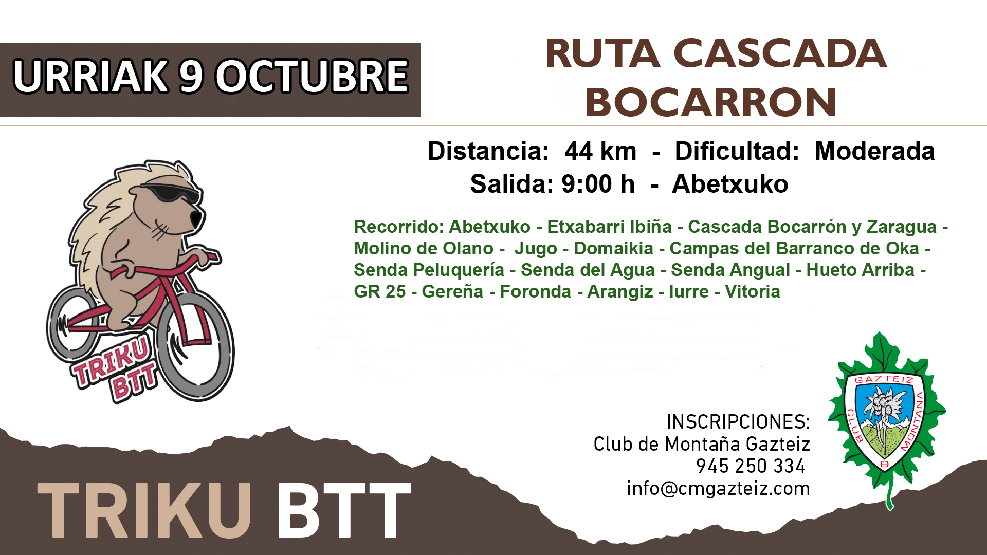 Foto Ruta Castaca Bocarrón (44 km)